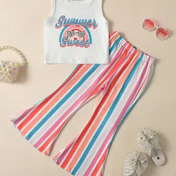 INCLUD Girls Printed Round Neck Top With Trouser-picture-15