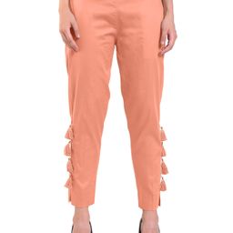 FLOREOS Women Textured Comfort Easy Wash Trousers-image-52