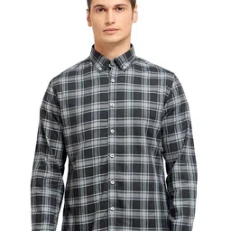 Mast & Harbour Men Comfort Opaque Checked Casual Shirt-picture-30