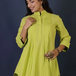 INAAYA JAIPUR Mandarin Collared Tunic & Trouser Co-Ord Set image 2