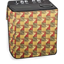 The Furnishing Tree Washing Machine Cover Surface Pattern Yellow Compatible for Whirlpool 7 Kg Semi-picture-25