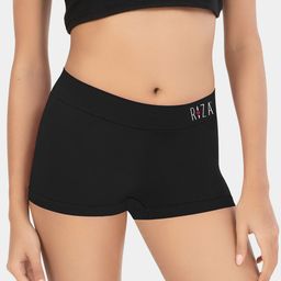 Trylo High-Rise Seamless Boyshorts Briefs Softglam Boy Shorts-BLACK-M Pack Of-1-image-68