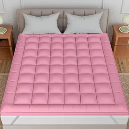 Comfowell Pink King Size Cotton Water Resistant Mattress Protector-image-0