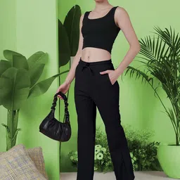 Moda Rapido Women Easy Wash Pleated Trousers-picture-39