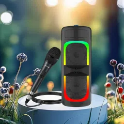 FRONY Bluetooth (PORTABLE PARTY SPEAKER) With Karaoke Mic & RGB Lights, Bass SoundA473 40 W Bluetooth Party Speaker-image-46