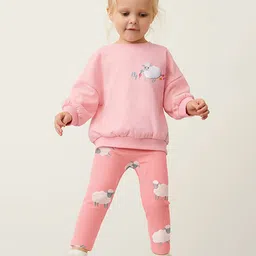 JC SPARKLE Girls Printed Sweatshirt with Leggings-image-1