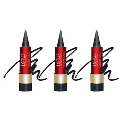 LOTUS Make-up Set Of 3 Natural Smudge Proof Kajal With Botanical Extracts - Black-50