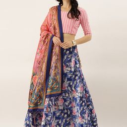 Kaizen TEXO FAB Digital Printed Semi-Stitched Lehenga & Unstitched Blouse With Dupatta image 1