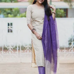 GoSriKi Women Regular Kurta with Trousers & With Dupatta-picture-19