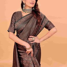 Moda Rapido Ethnic Motifs Zari Silk Cotton Kanjeevaram Saree-picture-22