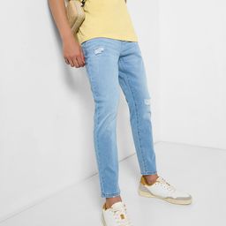 SF JEANS by Pantaloons Men Slim Fit Mid-Rise Mildly Distressed Jeans-image-66