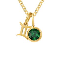 FAB COUTURE Gold-Plated Stainless Steel Zircon Studded Waterproof Circular Pendant & Chain-picture-41
