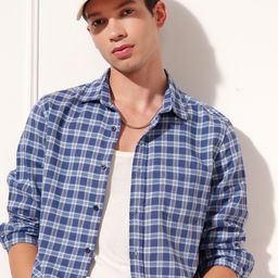 HIGHLANDER Men Slim Fit Checked Spread Collar Casual Shirt-picture-13