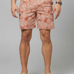 Celio Men Floral Printed Cotton Shorts-picture-27