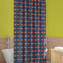ArtzFolio Blue & Yellow Printed Waterproof Shower Curtains-image-90