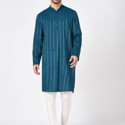 indus route by Pantaloons Men Thread Work Kurta-picture-18