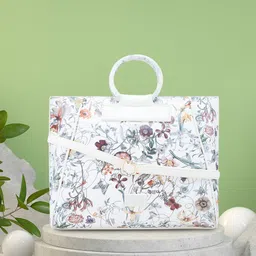 Caprese Floral Printed Shopper Satchel with Tasselled-image-76