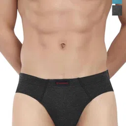 LOGGERHEAD Pack Of 3 Cotton Mid-Rise Basic Briefs LHCB001-ANTHRA-AQUA-BLACK-image-32