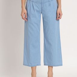 Moda Rapido Women Relaxed Straight Leg Straight Fit High-Rise Denim Trousers-picture-12