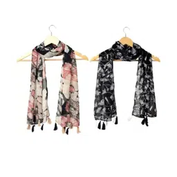 StoleVilla Floral Chiffon Stoles-picture-52