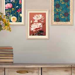 Kotart Brown & Green 3 Pieces Floral Printed Wooden Wall Arts-picture-35
