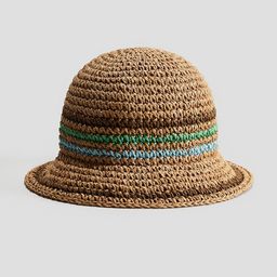 H&M Crochet-Look Straw Hat-3