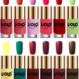 VOLO Set Of 12 Extra Shine Nail Polish-9.9ml Each- Combo-No-265-5