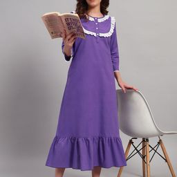 SEPHANI Pure Cotton Midi Nightdress-image-43