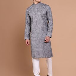 SHOWOFF Men Regular Kurta with Trousers-image-99
