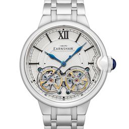 EARNSHAW Men Brass Dial Analogue Automatic Motion Powered Watch ES-8266-11-23