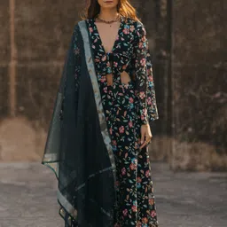 BAARO MASI Embroidered Sequinned Ready to Wear Lehenga & Blouse With Dupatta-29