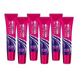 MEGLOW Lip Shiner Set Of 6 Repair & Replenish Lip Balm With Spf 15 - Magenta- 15 gm each-24