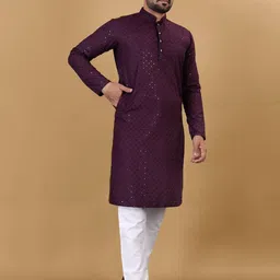 BALAJI CREATION Men Maroon Kurtas-picture-47
