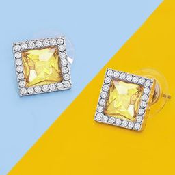 ZIVOM Square Studs Earrings-image-30