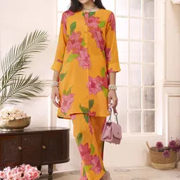 Anouk Women Floral Printed Regular Kurti with Trousers-50