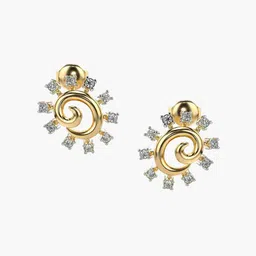 VALANOVA 14K Yellow Gold 0.56 Ct Lab Grown Diamond Earrings-image-6