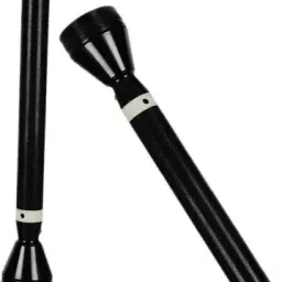 99drops Reachargeable Metal Body Torch With 3 Battery include torch 34 cm Torch image 3