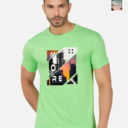 GLOBAL NOMAD Men 2 Printed Bio Finish Applique T-shirt-picture-0
