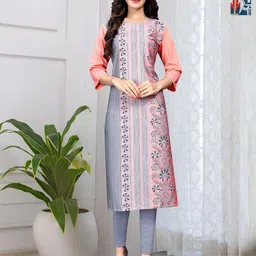 Anouk Rustic Women Pack of 2 Ethnic Motifs Printed Daily Straight Kurtas-image-89