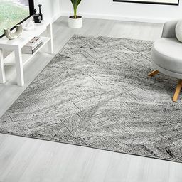Kaleen India Charcoal Polypropylene Abstract Anti-Skid Carpets-image-78