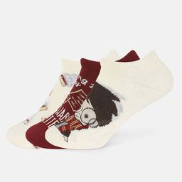 Balenzia Women Pack Of 3 Patterned Ankle Length Socks-18