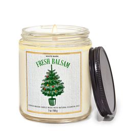 Bath & Body Works Fresh Balsam Mason Single Wick Candle - 227g-picture-35