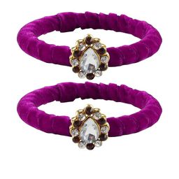 Vidhya Kangan Pink Brass Bangles-image-85
