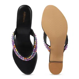 Anouk Colourblocked PU Block Sandals image 4