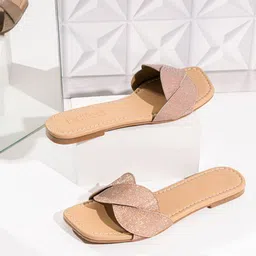 Indifeet Women Embellished Ethnic Open Toe Flats-image-23