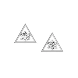 Sparkles Round Shape Diamond Solitaire Stud Earrings 1 Carat 14K-image-91