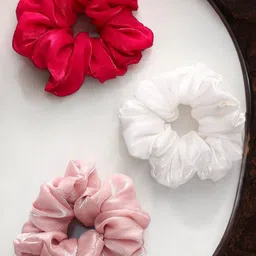 OOMPH Women Set of 3 Embellished Ponytail Holders-67