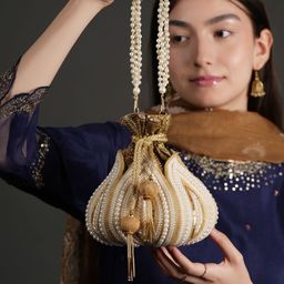 Anouk Embellished Potli Clutch-29