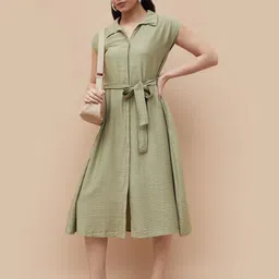 CODE by Lifestyle Women Extended Sleeves Shirt Dress-image-37