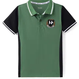 Honeyhap Boys Printed Mandarin Collar Applique T-shirt-image-30